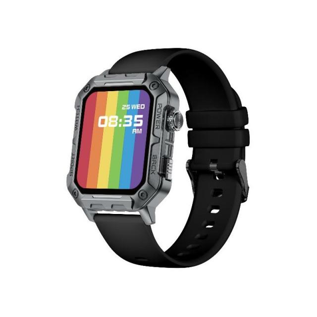 Nilox - NXSWTRAILWATCH Relojes inteligentes y deportivos 4,85 cm (1.91") Digital 320 x 385 Pixeles Pantalla táctil Acero inoxida