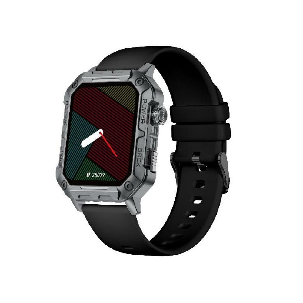 Nilox - NXSWTRAILWATCH Relojes inteligentes y deportivos 4,85 cm (1.91") Digital 320 x 385 Pixeles Pantalla táctil Acero inoxida