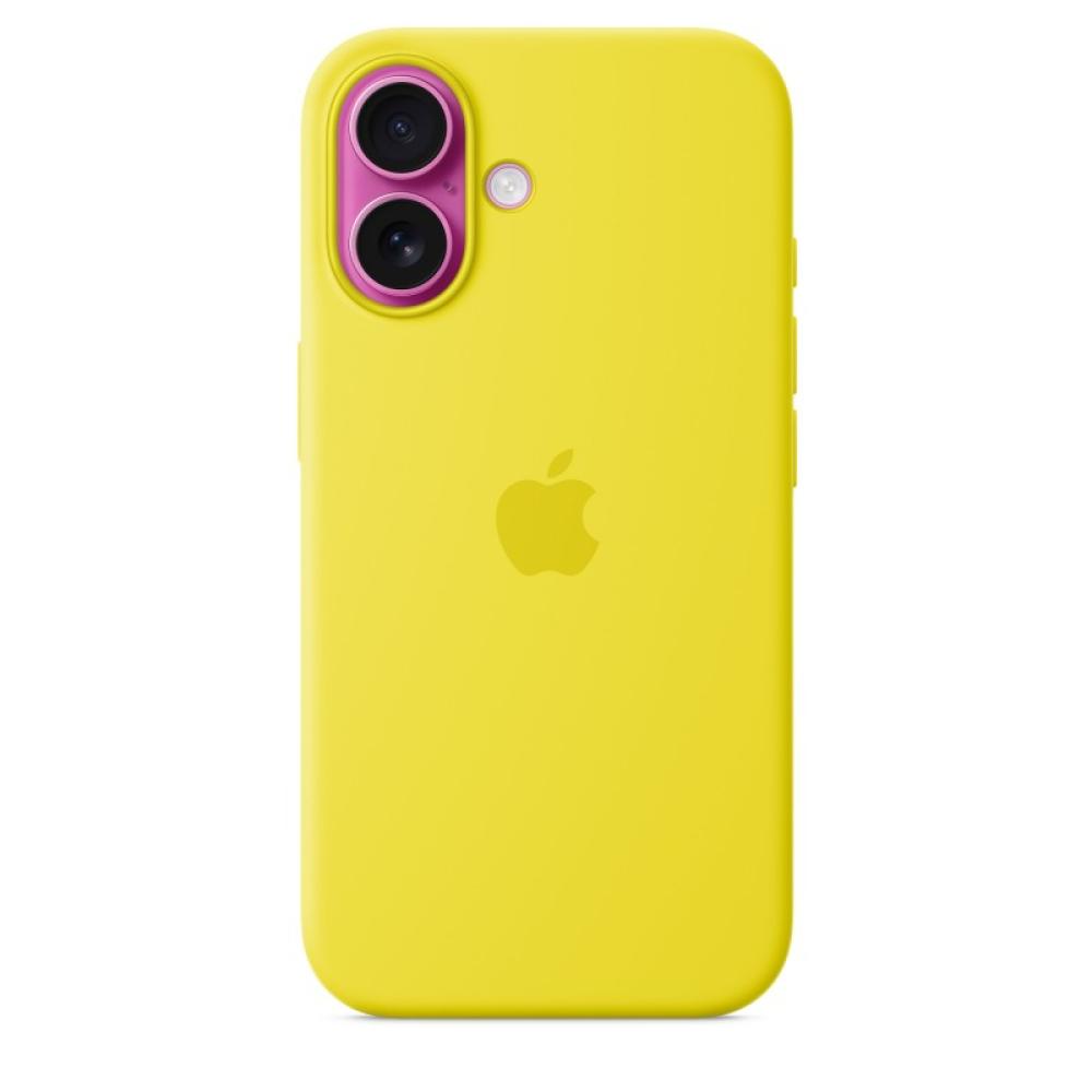 Apple - Funda de silicona con MagSafe para el iPhone 16 - Amarillo carambola