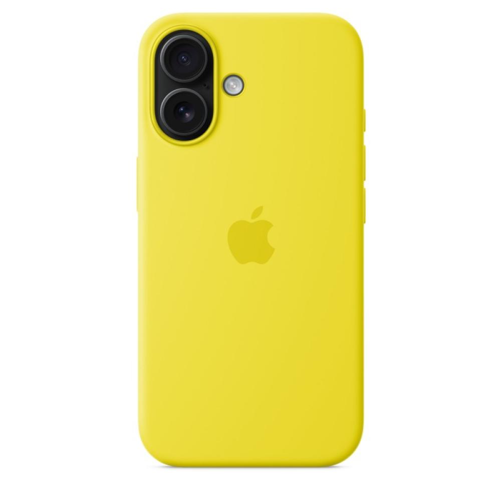 Apple - Funda de silicona con MagSafe para el iPhone 16 - Amarillo carambola