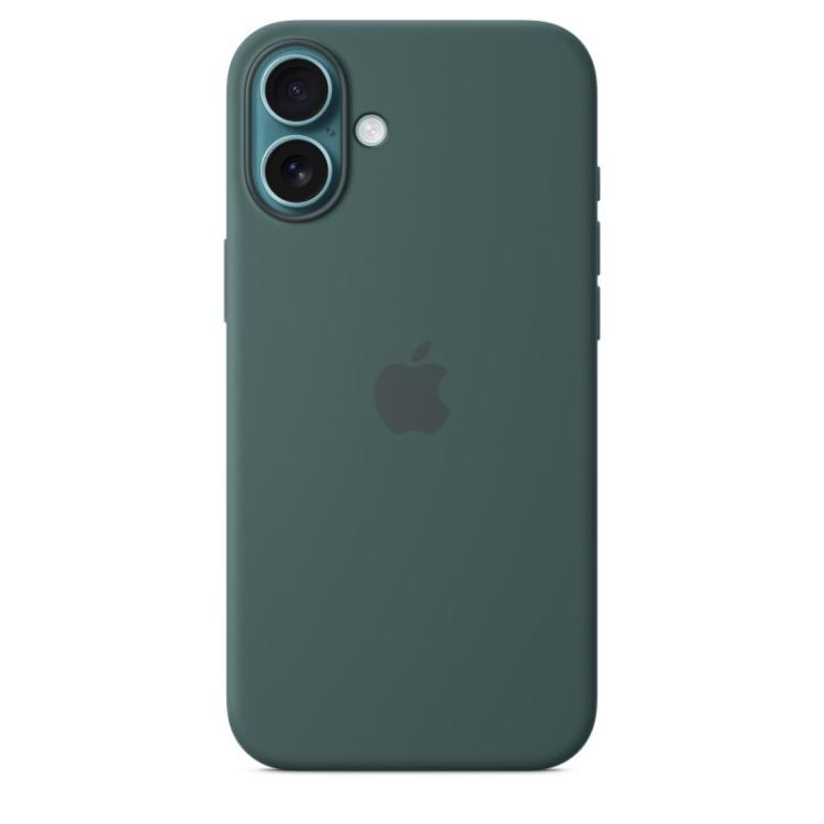 Apple - Funda de silicona con MagSafe para el iPhone 16 Plus - Verde lago