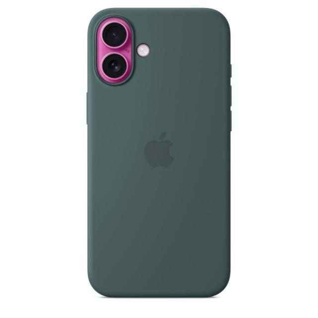 Apple - Funda de silicona con MagSafe para el iPhone 16 Plus - Verde lago