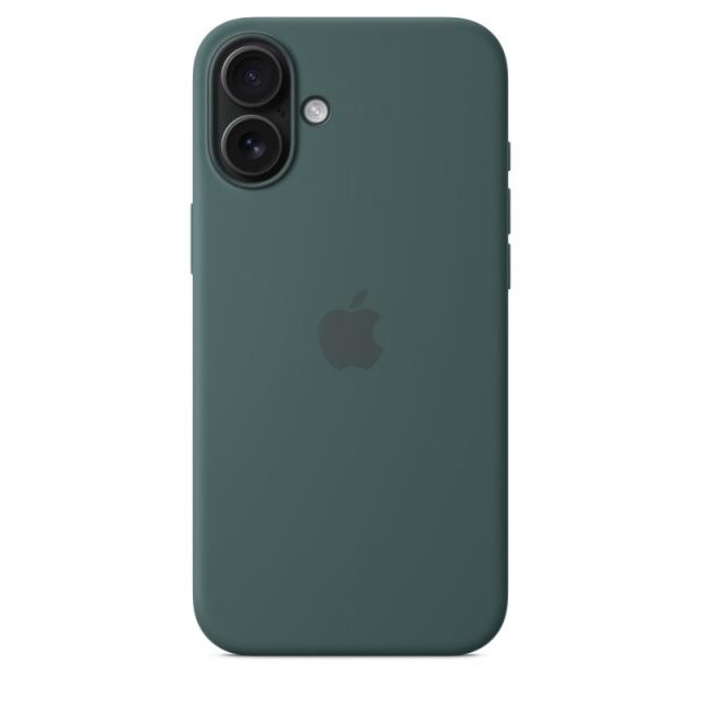 Apple - Funda de silicona con MagSafe para el iPhone 16 Plus - Verde lago