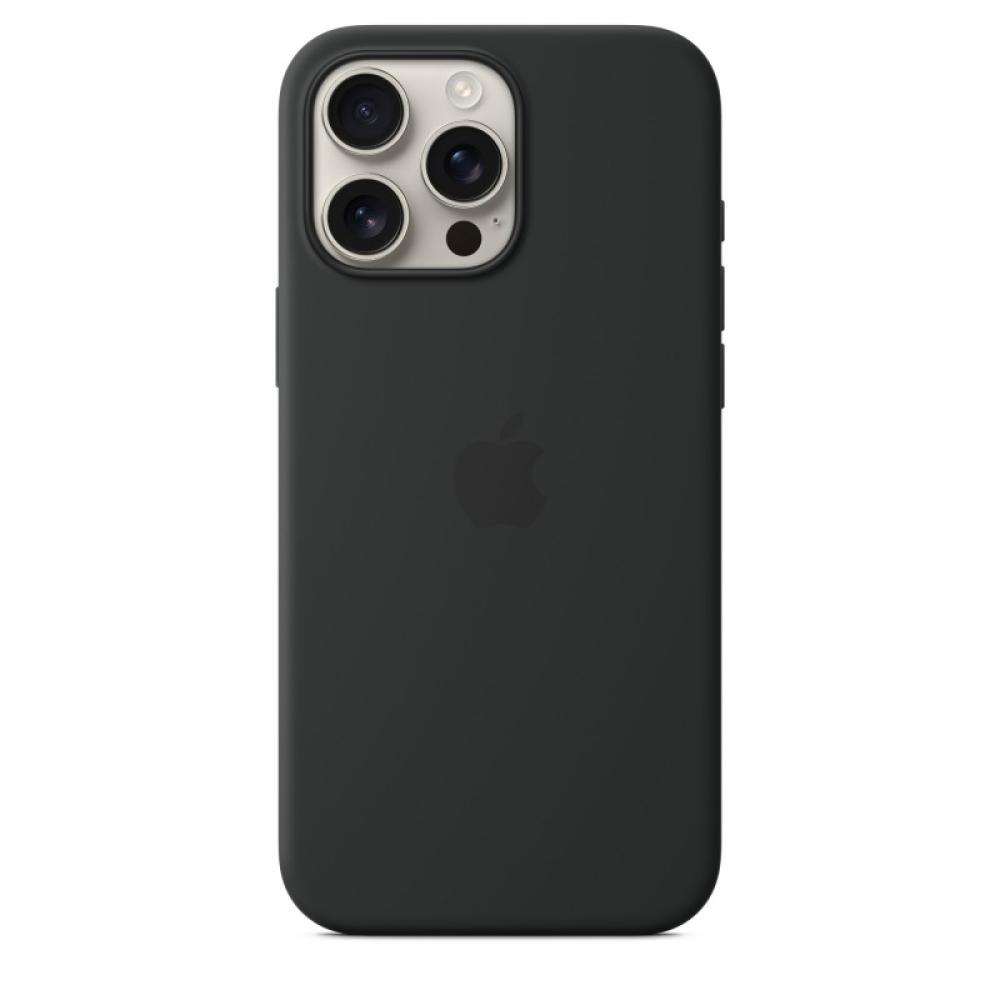 Apple - Funda de silicona con MagSafe para el iPhone 16 Pro Max - Negro