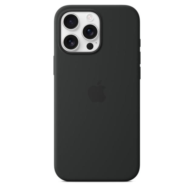Apple - Funda de silicona con MagSafe para el iPhone 16 Pro Max - Negro