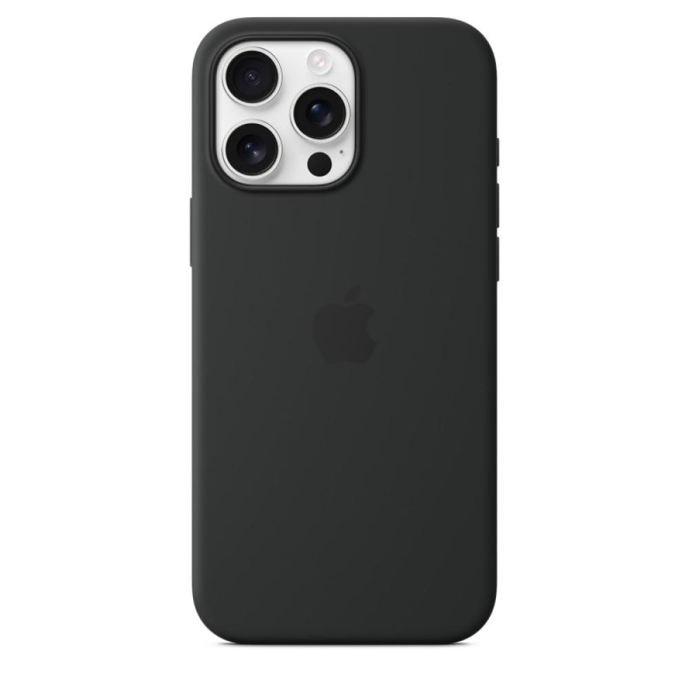 Apple - Funda de silicona con MagSafe para el iPhone 16 Pro Max - Negro