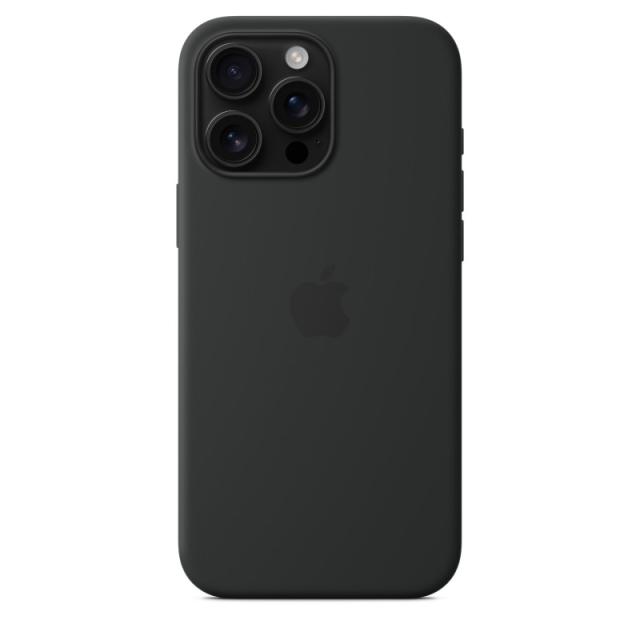 Apple - Funda de silicona con MagSafe para el iPhone 16 Pro Max - Negro