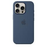 Apple - Funda de silicona con MagSafe para el iPhone 16 Pro - Azul denim