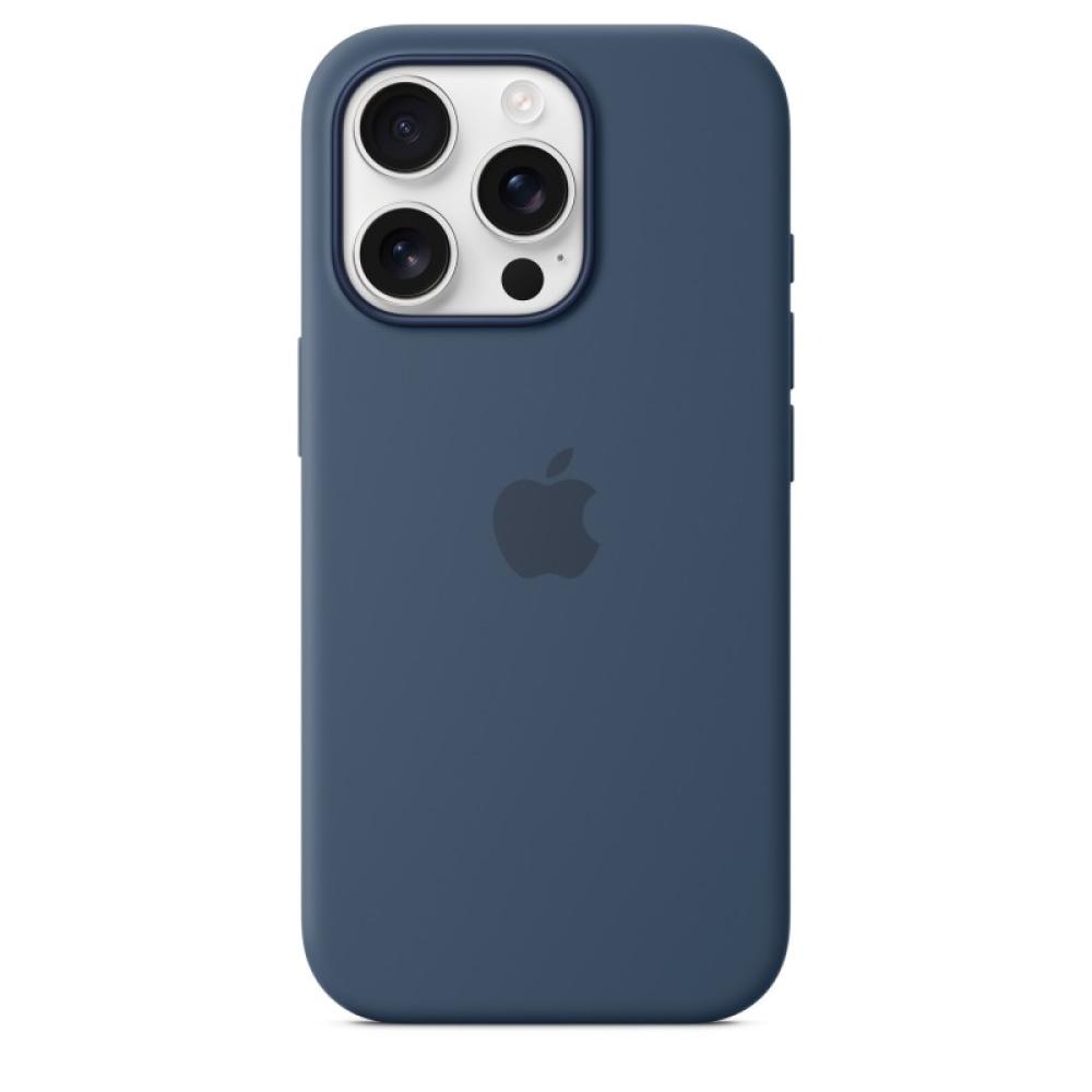 Apple - Funda de silicona con MagSafe para el iPhone 16 Pro - Azul denim