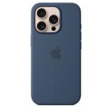 Apple - Funda de silicona con MagSafe para el iPhone 16 Pro - Azul denim