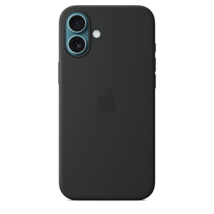 Apple - Funda de silicona con MagSafe para el iPhone 16 Plus - Negro