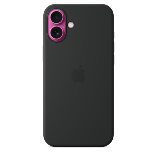 Apple - Funda de silicona con MagSafe para el iPhone 16 Plus - Negro