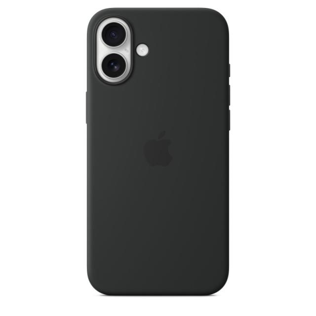 Apple - Funda de silicona con MagSafe para el iPhone 16 Plus - Negro