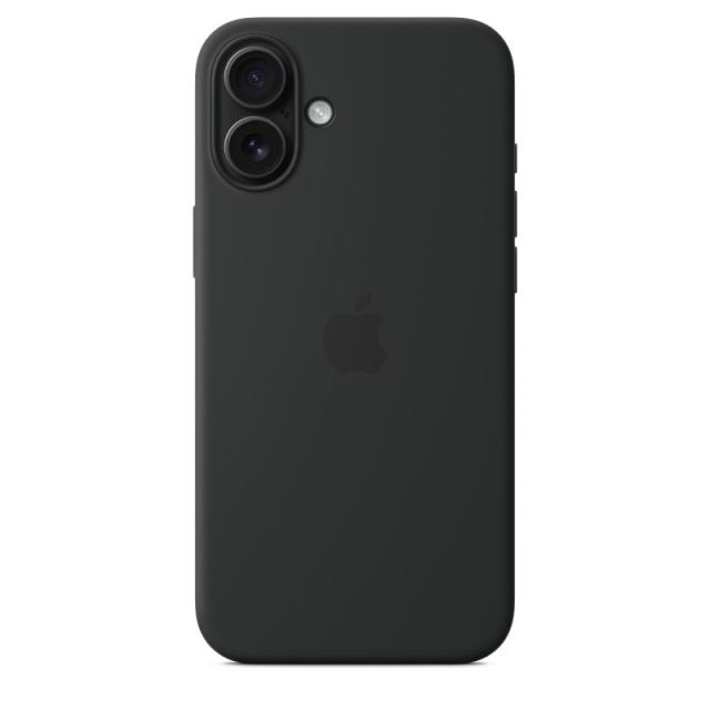 Apple - Funda de silicona con MagSafe para el iPhone 16 Plus - Negro