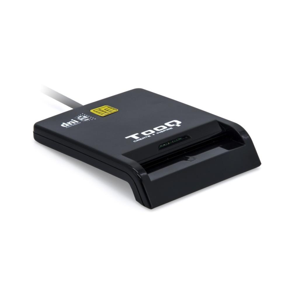 TooQ - Lector de Tarjetas Inteligentes DNIe SIM USB-C, Negro