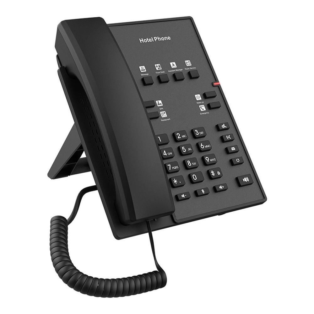 Fanvil - H1 teléfono IP Negro 2 líneas