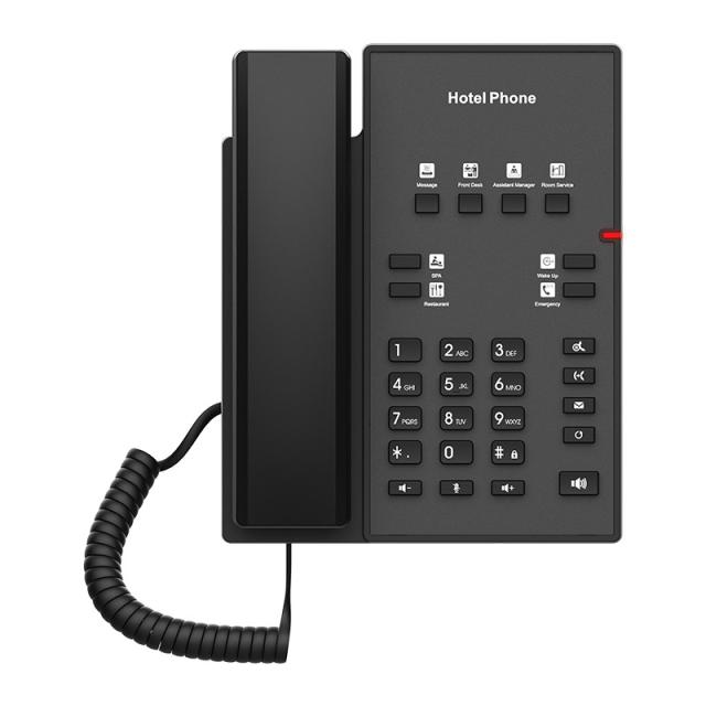 Fanvil - H1 teléfono IP Negro 2 líneas