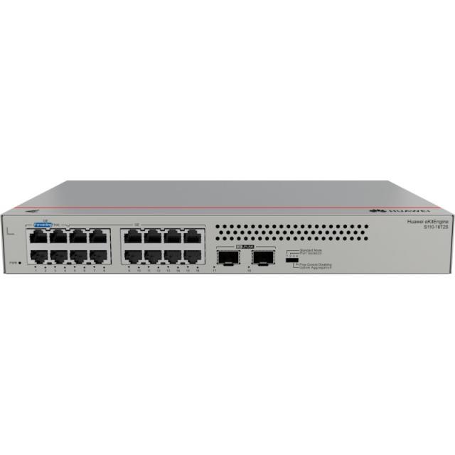 HUAWEI eKit - S110 Series S110-16T2S No administrado L2 Gigabit Ethernet (10/100/1000) Gris