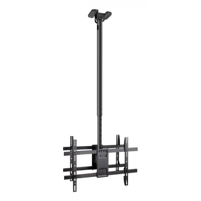 TooQ - Soporte de Techo para 2 Pantallas 43"-86", Negro - LPCE2286TSLI-XL-B