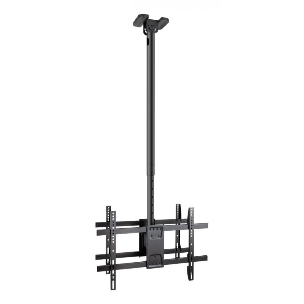 TooQ - Soporte de Techo para 2 Pantallas 43"-86", Negro - LPCE2286TSLI-XL-B
