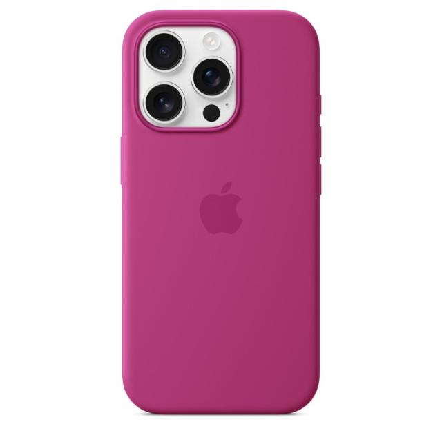 Apple - Funda de silicona con MagSafe para el iPhone 16 Pro - Fucsia