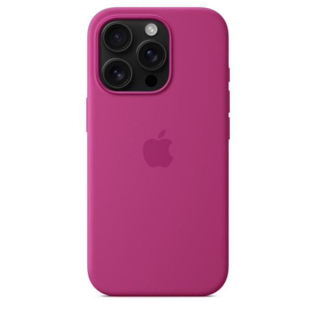 Apple - Funda de silicona con MagSafe para el iPhone 16 Pro - Fucsia