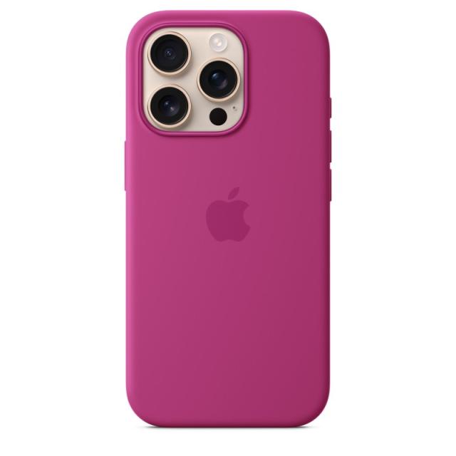 Apple - Funda de silicona con MagSafe para el iPhone 16 Pro - Fucsia