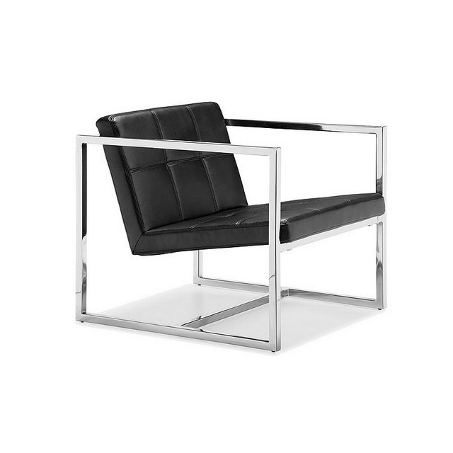 Sillón NORTON, similpiel negra