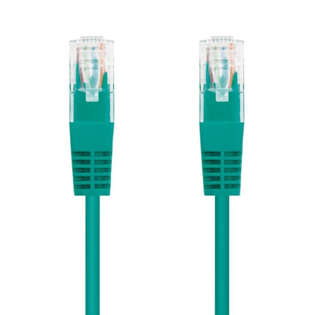 Nanocable - Cable Red Latiguillo RJ45 CAT.6 UTP AWG24, Verde, 30 cm