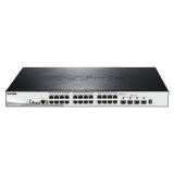 D-Link - DGS-1510-28XMP Gestionado L2/L3 Gigabit Ethernet (10/100/1000) Energía sobre Ethernet (PoE) Negro, Gris