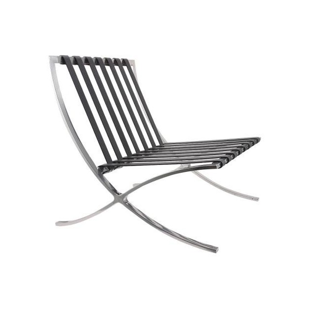 Armazón BARNA, acero inoxidable, con correas de color negro