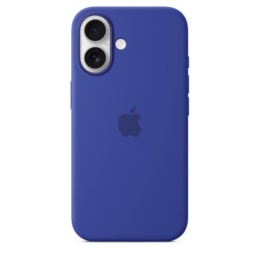 Apple - Funda de silicona con MagSafe para el iPhone 16 - Azul ultramar
