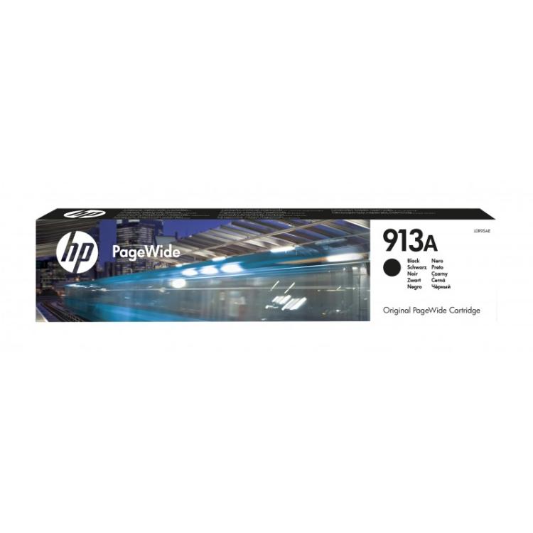 HP - Cartucho negro original PageWide 913A