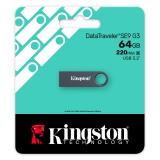 Kingston Technology - DataTraveler 64 GB SE9 G3 - Níquel oscuro