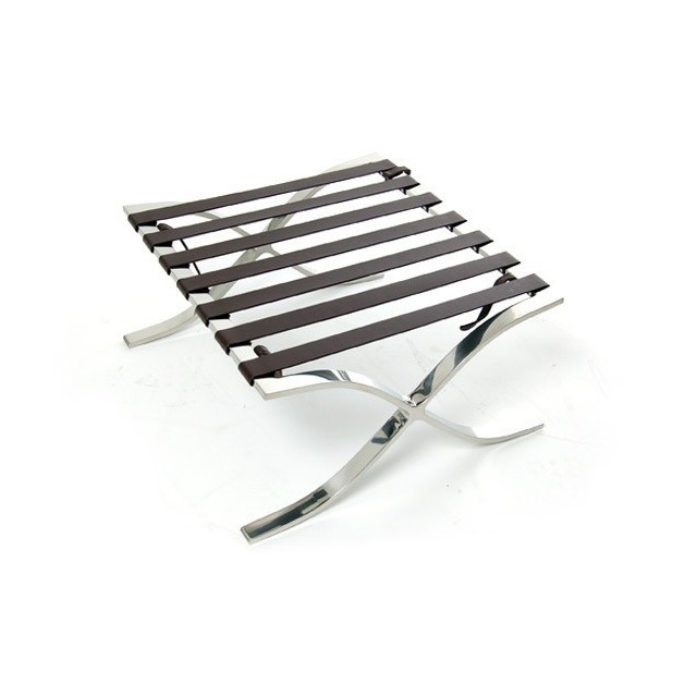 Armazón BARNA OT, acero inoxidable, correas de color negro