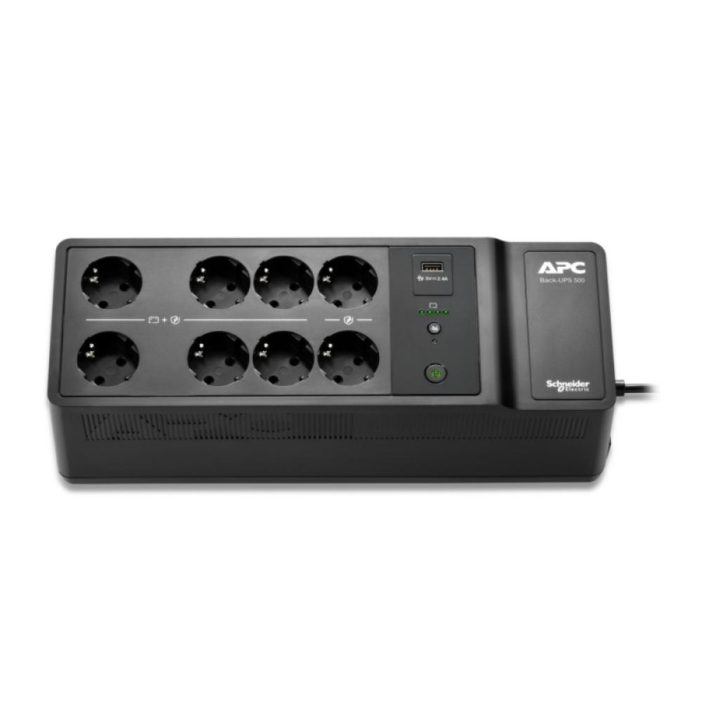 APC - BE500G2-GR sistema de alimentación ininterrumpida (UPS) En espera (Fuera de línea) o Standby (Offline) 0,5 kVA 300 W
