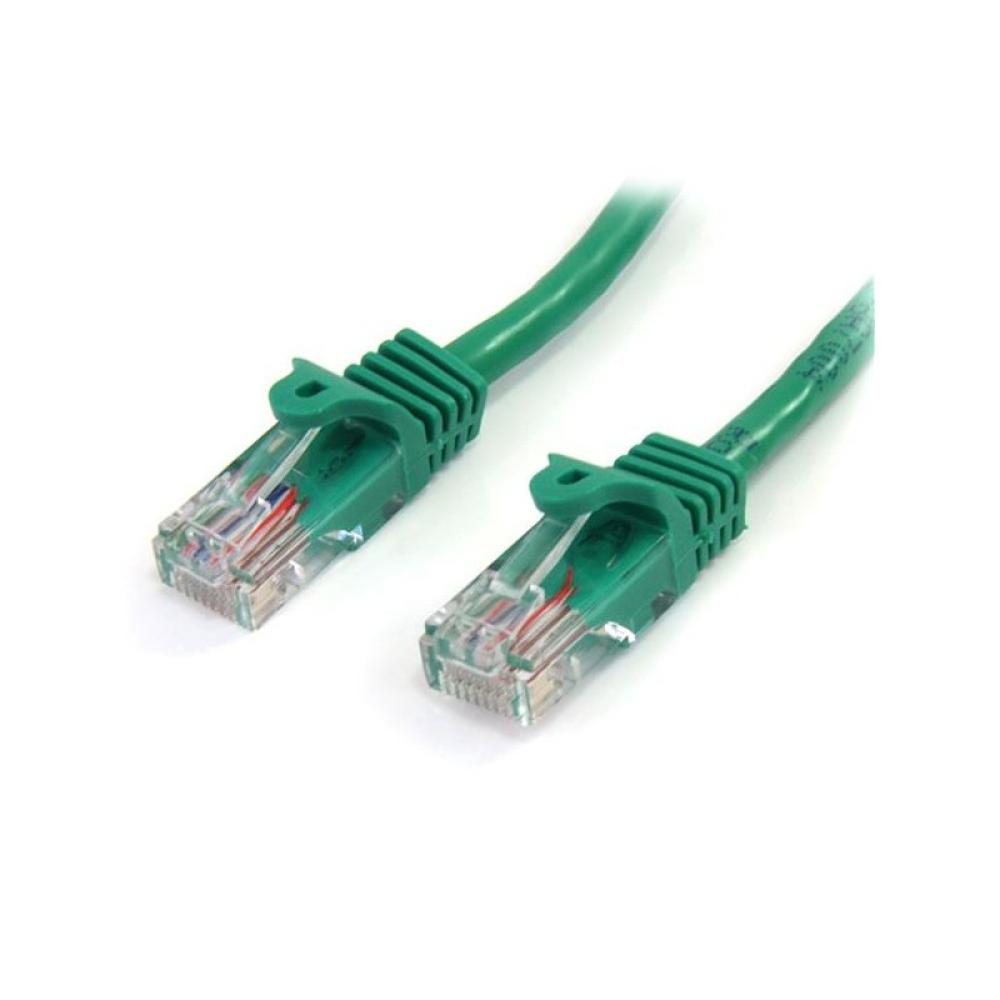 StarTech.com - Cable de 3m Verde de Red Fast Ethernet Cat5e RJ45 sin Enganche - Cable Patch Snagless