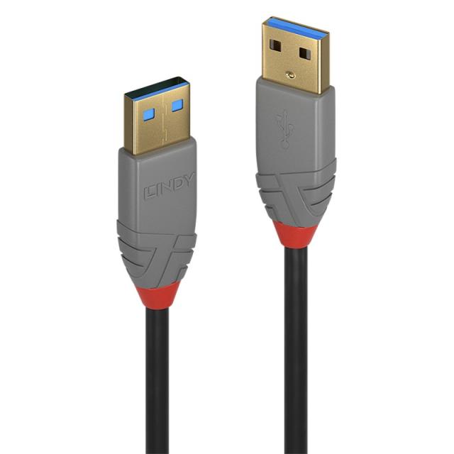Lindy - 36754 cable USB USB 3.2 Gen 1 (3.1 Gen 1) 5 m USB A Negro, Gris