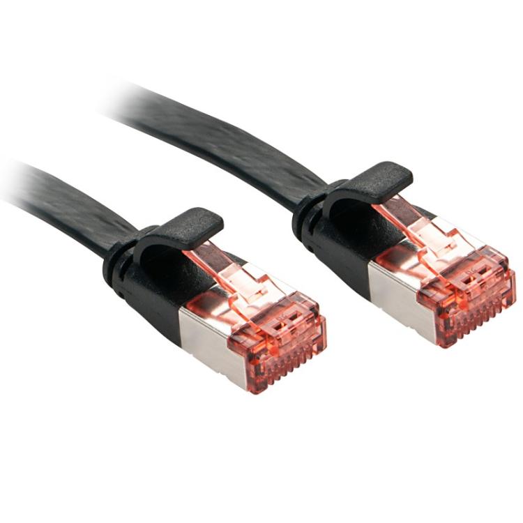 Lindy - 47574 cable de red Negro 5 m Cat6 U/FTP (STP)
