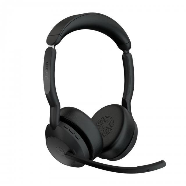 Jabra - Evolve2 55 Auriculares Inalámbrico y alámbrico Diadema Oficina/Centro de llamadas Bluetooth Base de carg - 25599-999-989