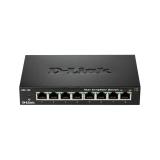 D-Link - DES-108 switch No administrado L2 Gigabit Ethernet (10/100/1000) Escritorio Negro