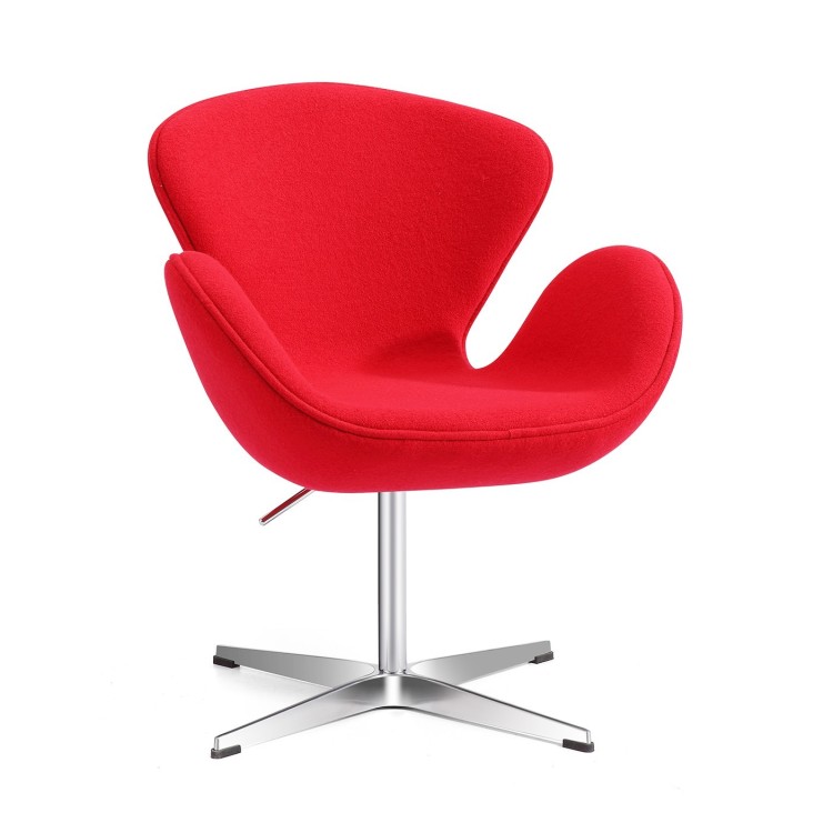 Sillón SW NEW, tapizado cashemira rojo