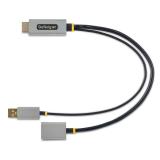 StarTech.com - Cable 30cm Adaptador HDMI a DisplayPort - Activo - 4K 60Hz - Conversor HDMI 2.0 a DP 1.2 - HDR - Alimentado por e