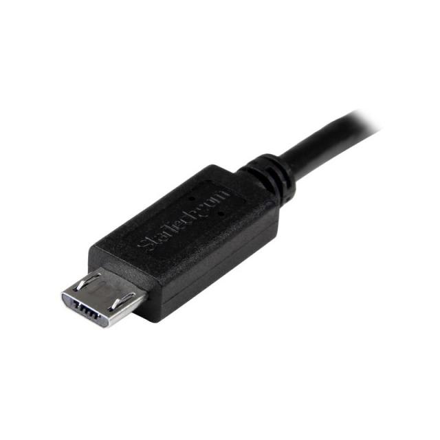 StarTech.com - Cable USB OTG de 20cm - Cable Adaptador Micro USB a Micro USB - Macho a Macho