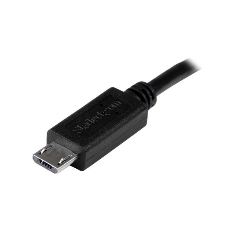 StarTech.com - Cable USB OTG de 20cm - Cable Adaptador Micro USB a Micro USB - Macho a Macho