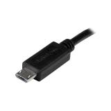 StarTech.com - Cable USB OTG de 20cm - Cable Adaptador Micro USB a Micro USB - Macho a Macho