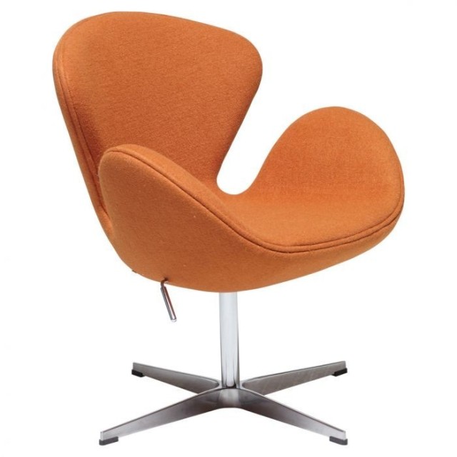 Sillón SW NEW, tapizado cashemira naranja