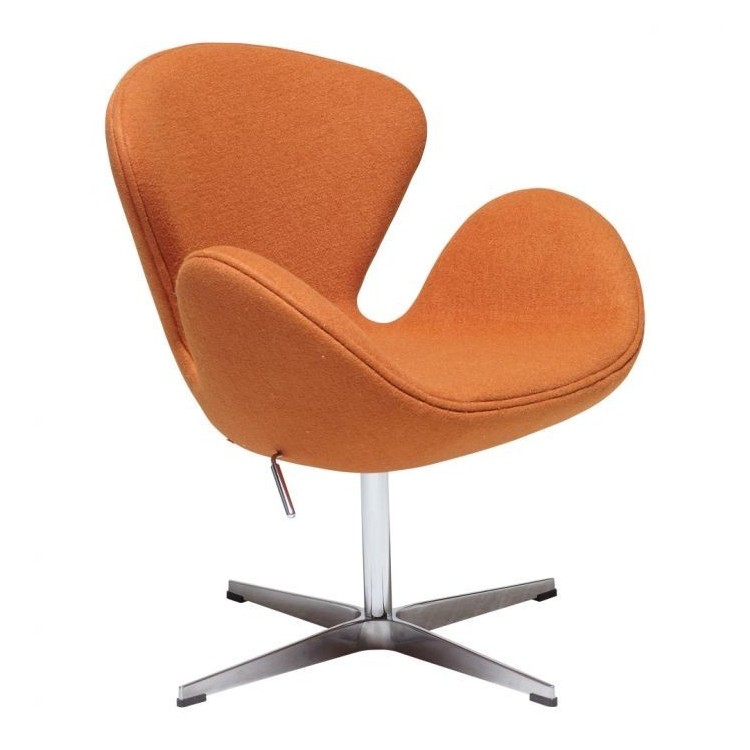 Sillón SW NEW, tapizado cashemira naranja