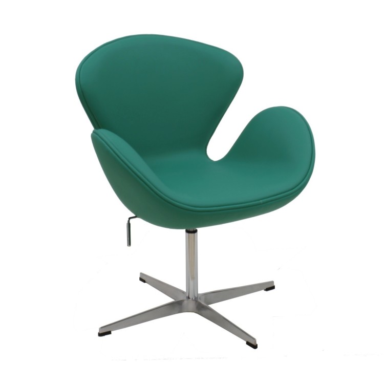 Sillón SW NEW, tapizado similpiel turquesa