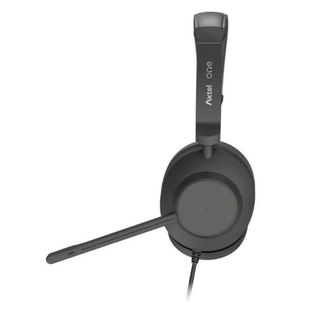 Axtel - AXH-ONEUCD auricular y casco Auriculares Alámbrico Diadema Oficina/Centro de llamadas USB tipo A Negro